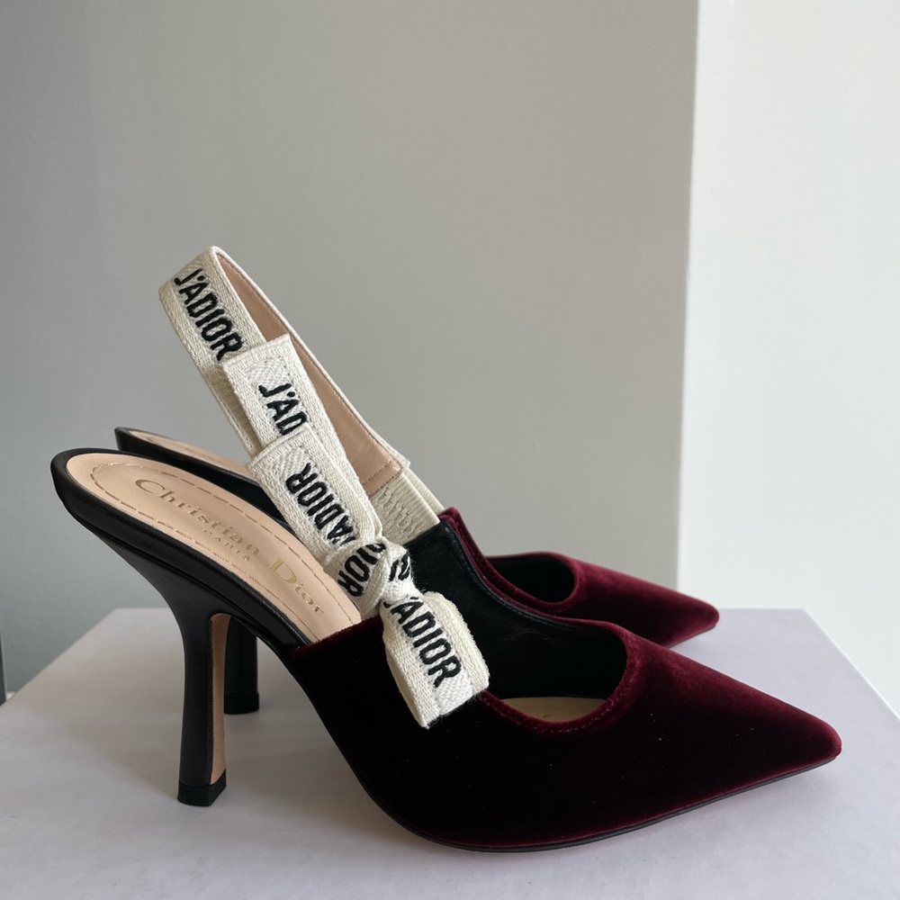 Dior J’Adior Slingback Heels Deep Amaran 34.5
